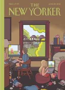 Chris Ware's "Playdate" cover of the June 22, 2015, NEW YORKER.